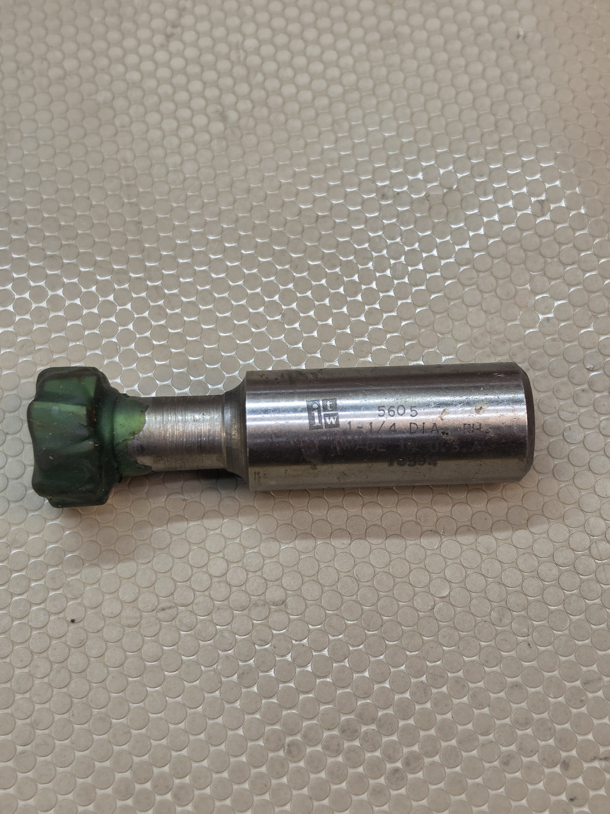 ITW 5603A 1-1/4" Diameter Custom Form Milling Cutter Straight Shank