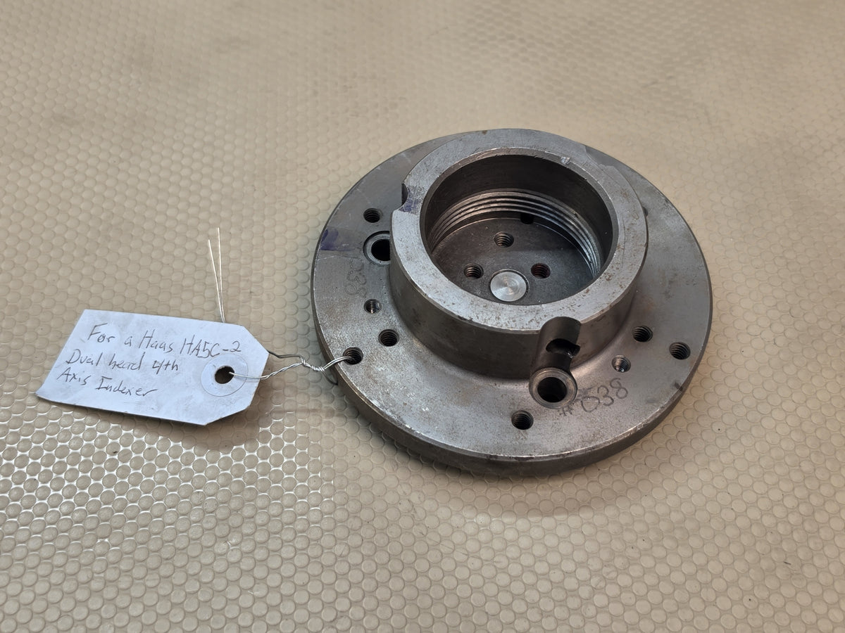 Haas HA5C-2 Dual Head 4th Axis Indexer Adapter Fixture Plate 038 Parts Guide