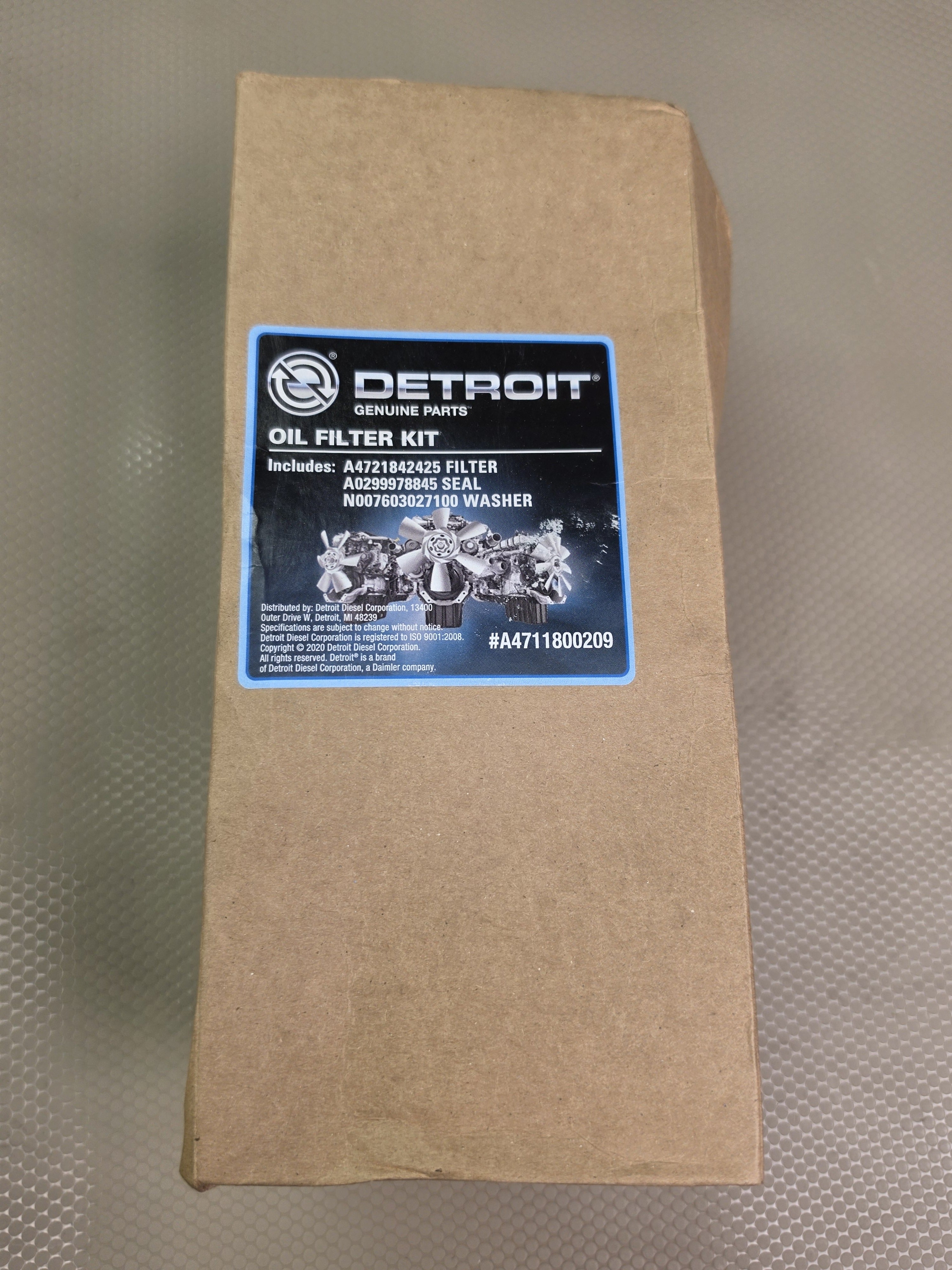Detroit A4711800209 Oil Filter Kit w/ A4721842425 Filter Seal Washer