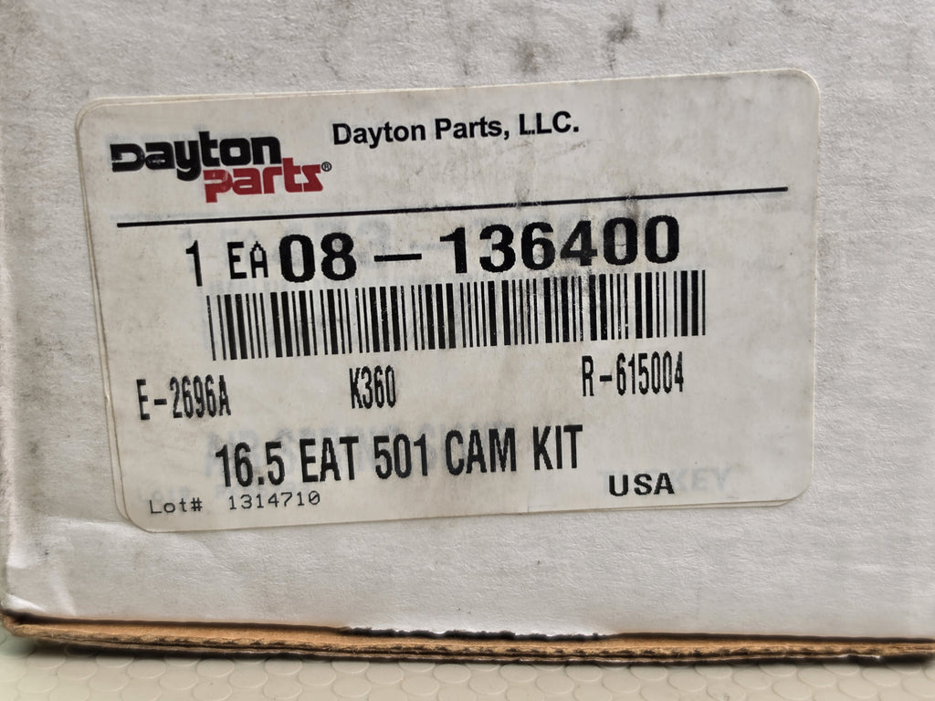 Dayton Parts 08-136400 Cam Brake Repair Kit 16.5 Eaton 501 S-Cam E-2696A K360 R-