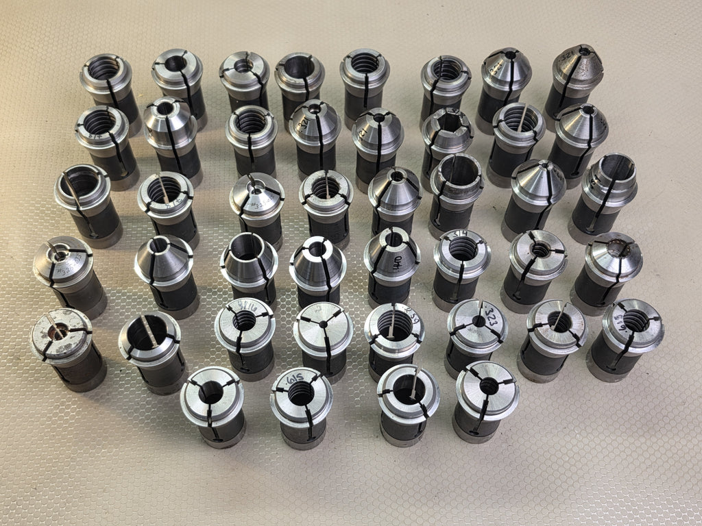Lot of 48 S&M 0161 & 0161EN TF-Series Swiss Lathe Collets USA
