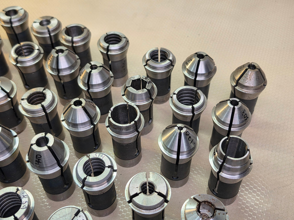 Lot of 48 S&M 0161 & 0161EN TF-Series Swiss Lathe Collets USA