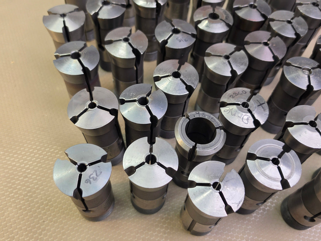 Lot of 41 Southwick & Meister S&M 5C Collets USA Lathe Tooling + Stop Sleeves