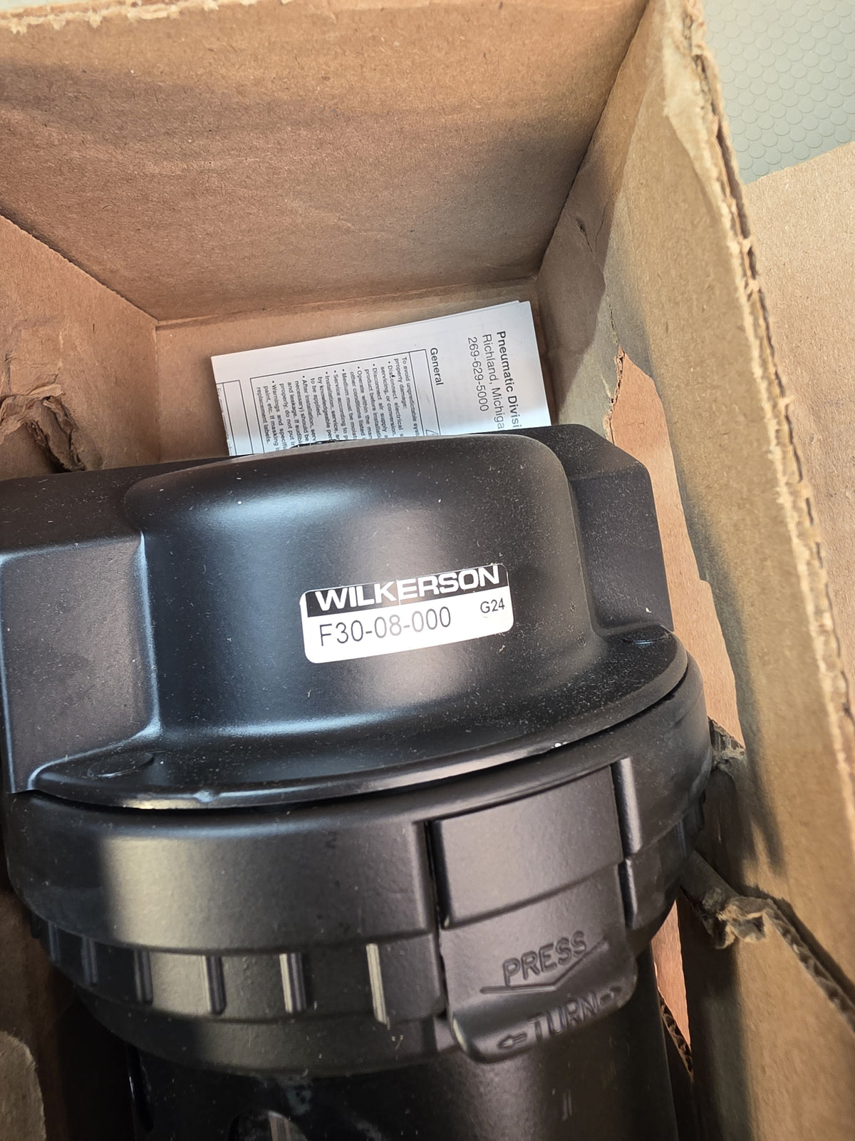 Wilkerson F30-08-000 1" NPT Compressed Air Particulate Filter 150 PSI - NEW