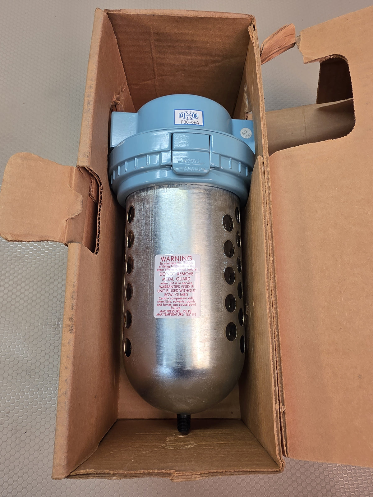 Dixon F30-06A Series A Main Air Line Filter 3/4 NPT Auto Drain 150 PSI - NEW