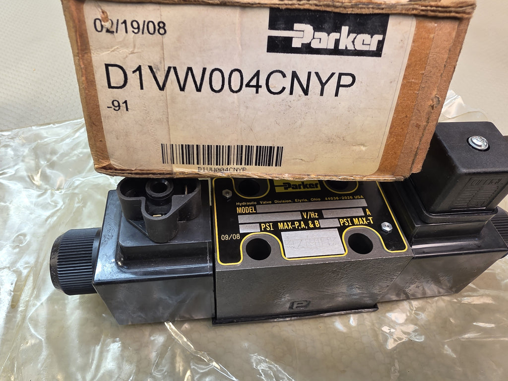 Parker D1VW004CNYP-91 Hydraulic Directional Solenoid Valve 120VAC - NEW