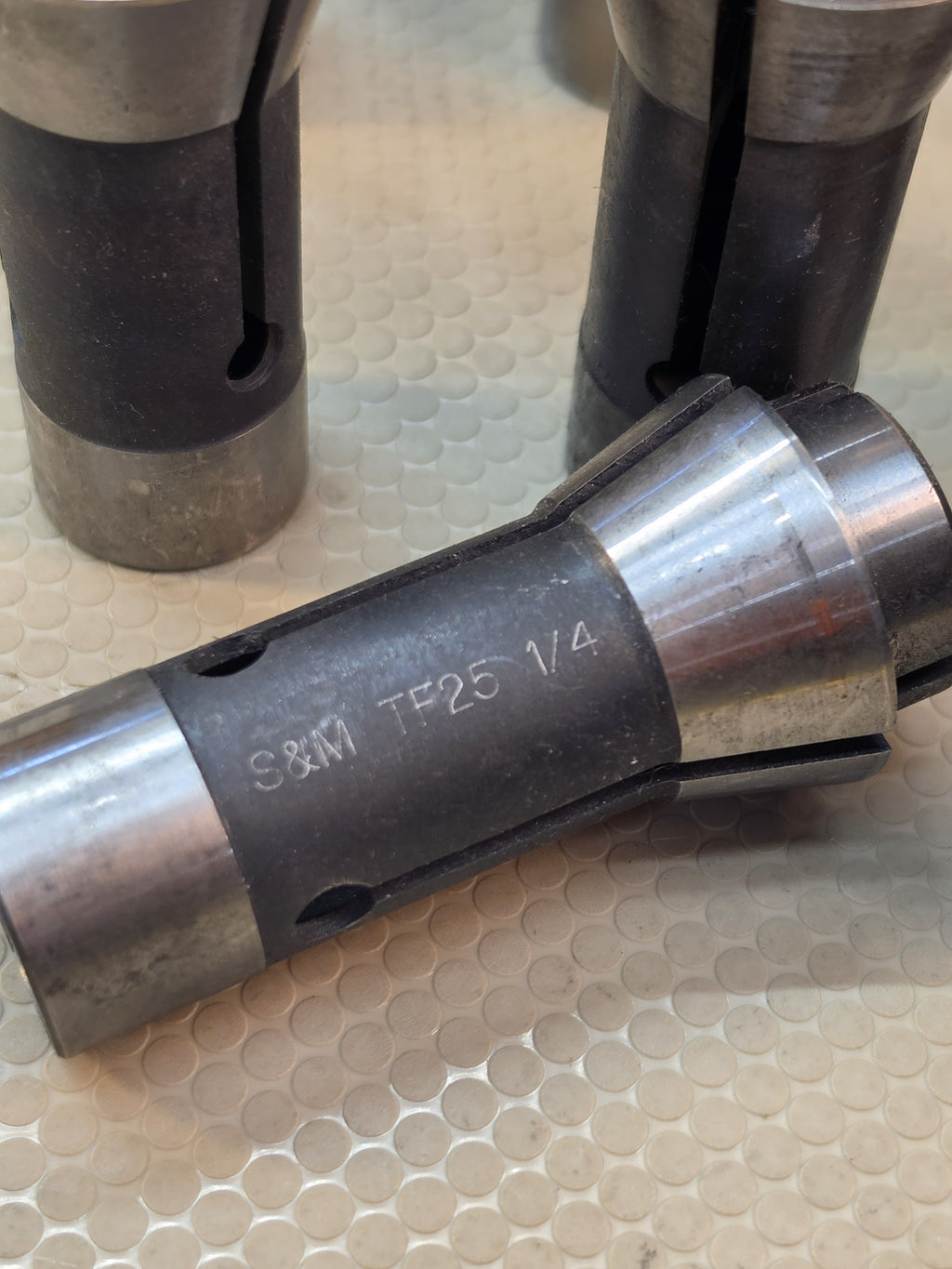 S&M TF25 Collet Set Lot of 30 Various Sizes Mill Lathe Tooling
