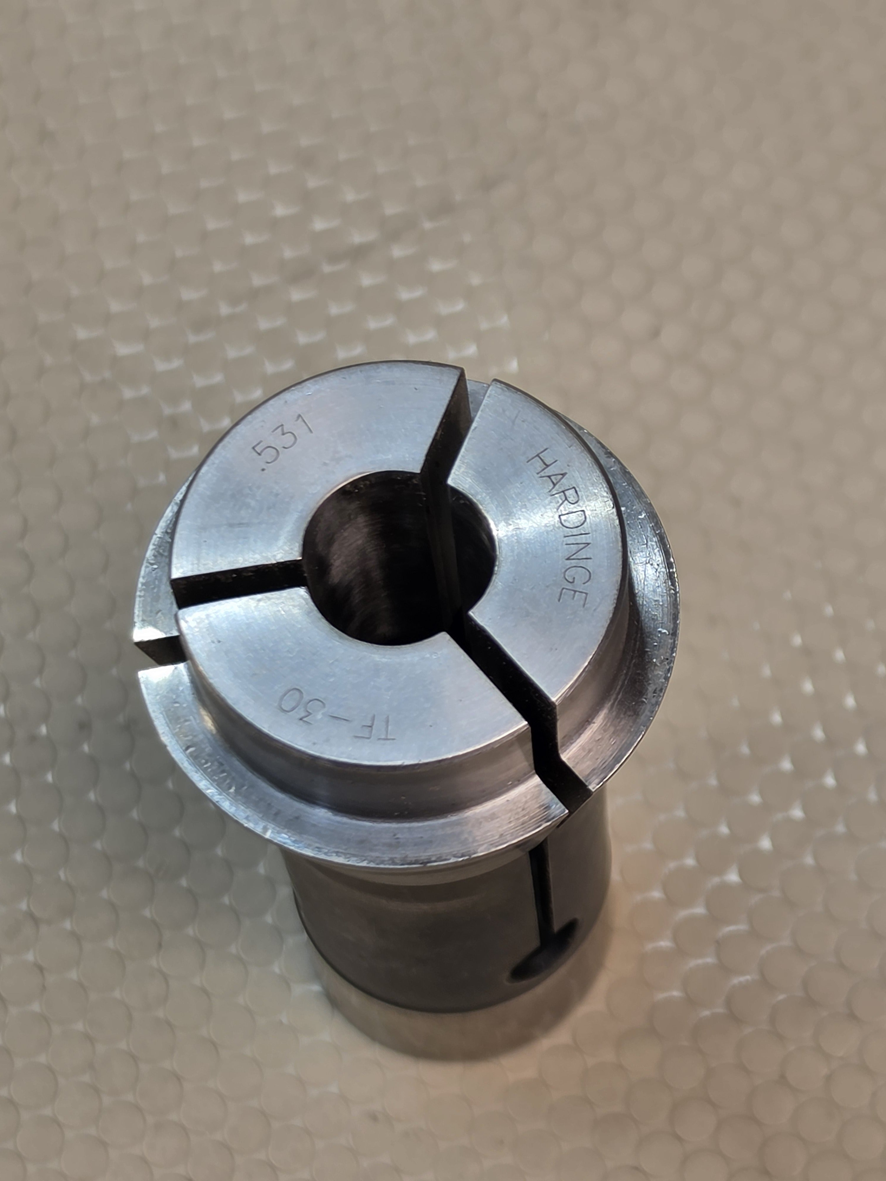 Hardinge TF-30 Round Collet .531" Lathe Screw Machine Workholding Tool