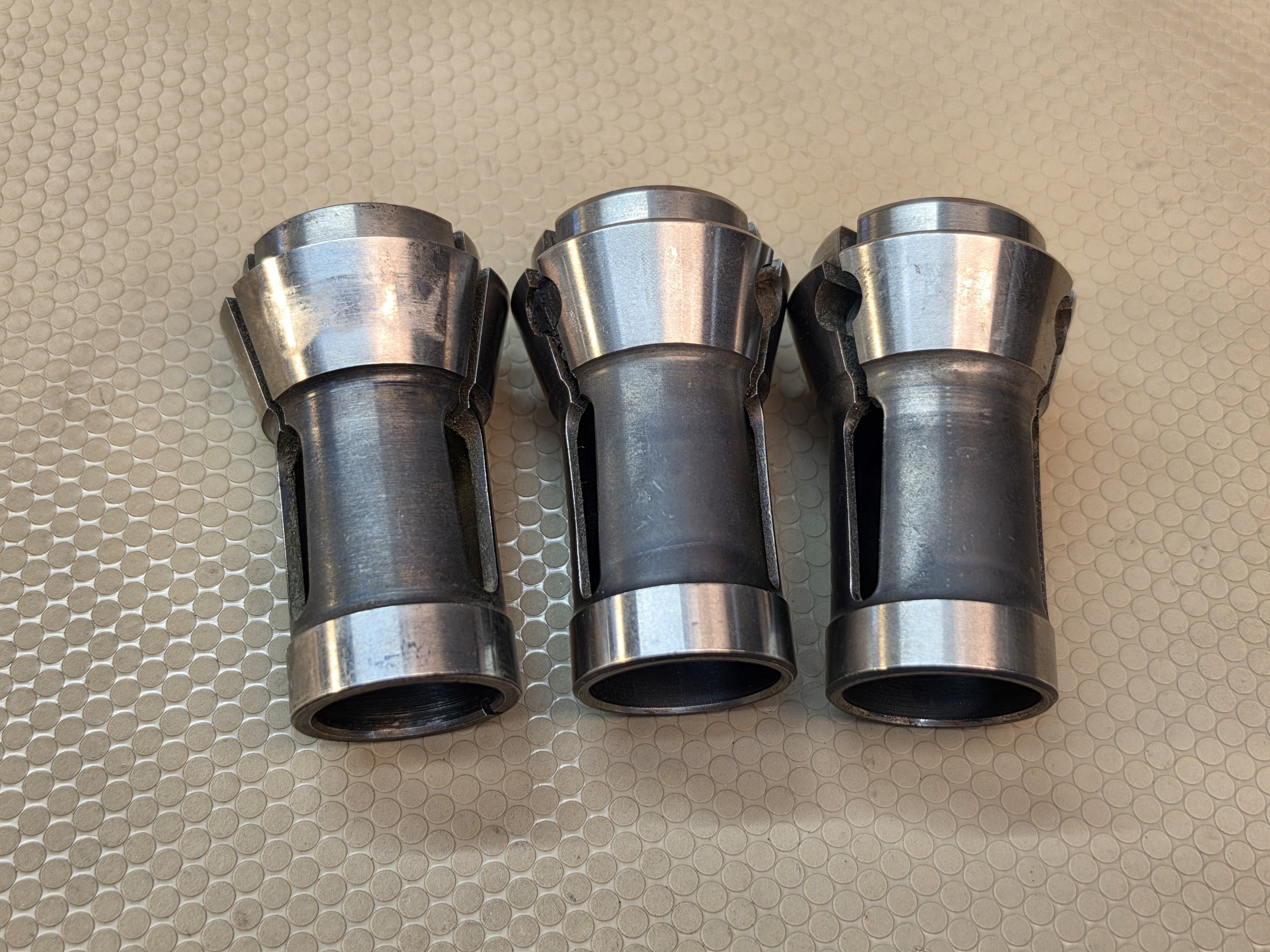 Hardinge No. 21 21N Screw Machine Collets Lot of 3 - 19/64 7/32 11/64 Tooling
