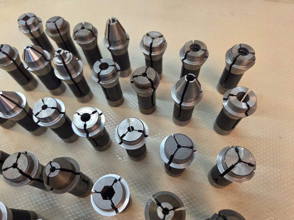 S&M TF25 Collet Set Lot of 30 Various Sizes Mill Lathe Tooling