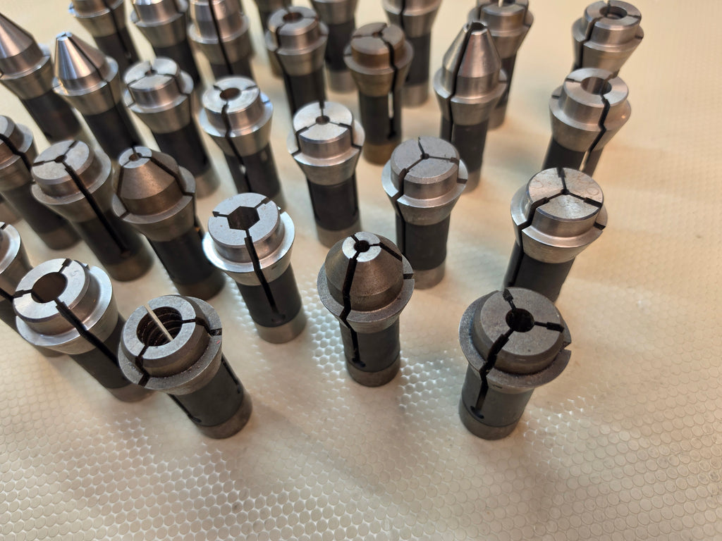 S&M TF25 Collet Set Lot of 30 Various Sizes Mill Lathe Tooling