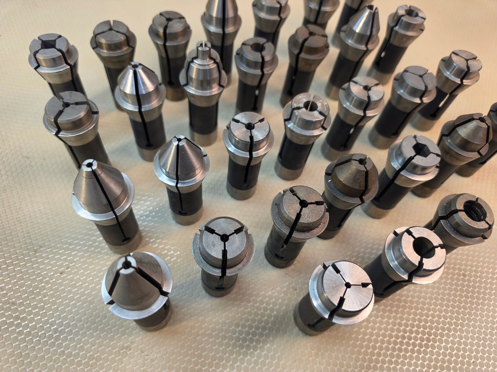 S&M TF25 Collet Set Lot of 30 Various Sizes Mill Lathe Tooling