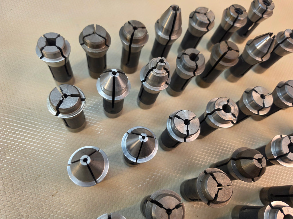 S&M TF25 Collet Set Lot of 30 Various Sizes Mill Lathe Tooling