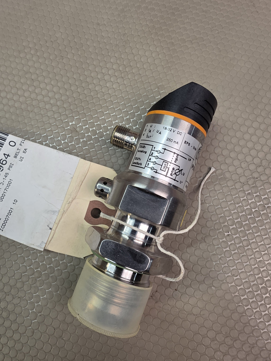 ifm PI2694 Flush Pressure Sensor -14.5 to 145 PSI 18-32VDC Hygienic -Genuine New