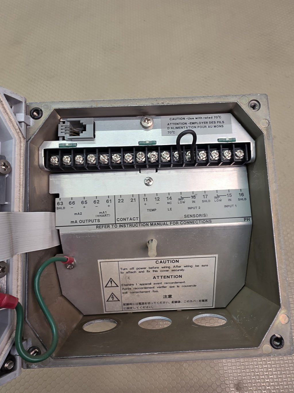 Yokogawa PH450G-A-U/UM EXAxt 450 pH/ORP Converter 4-20mA HART AC