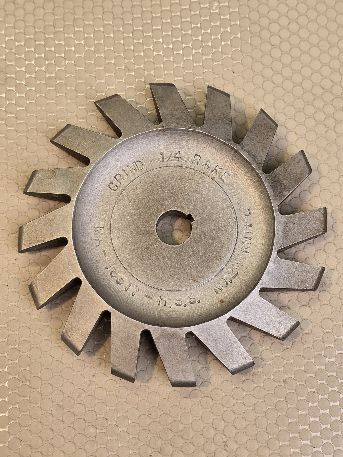 HSS Milling Cutter Knife MA-J6517 14 Tooth 1/4 Rake No. 2 Industrial Tool