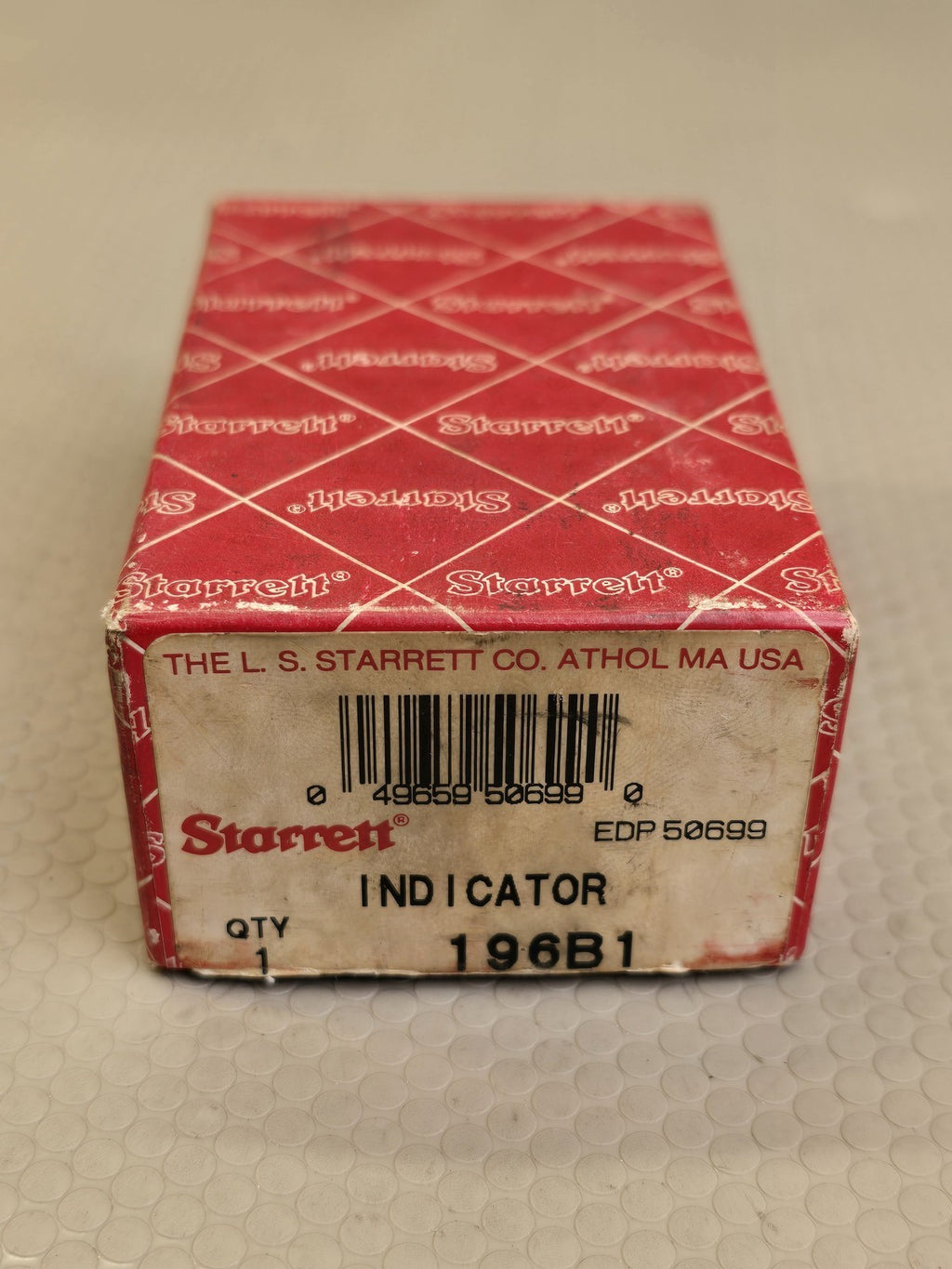 Starrett 196B1 Universal Back Plunger Dial Indicator .001" Range 0-.200" Machini