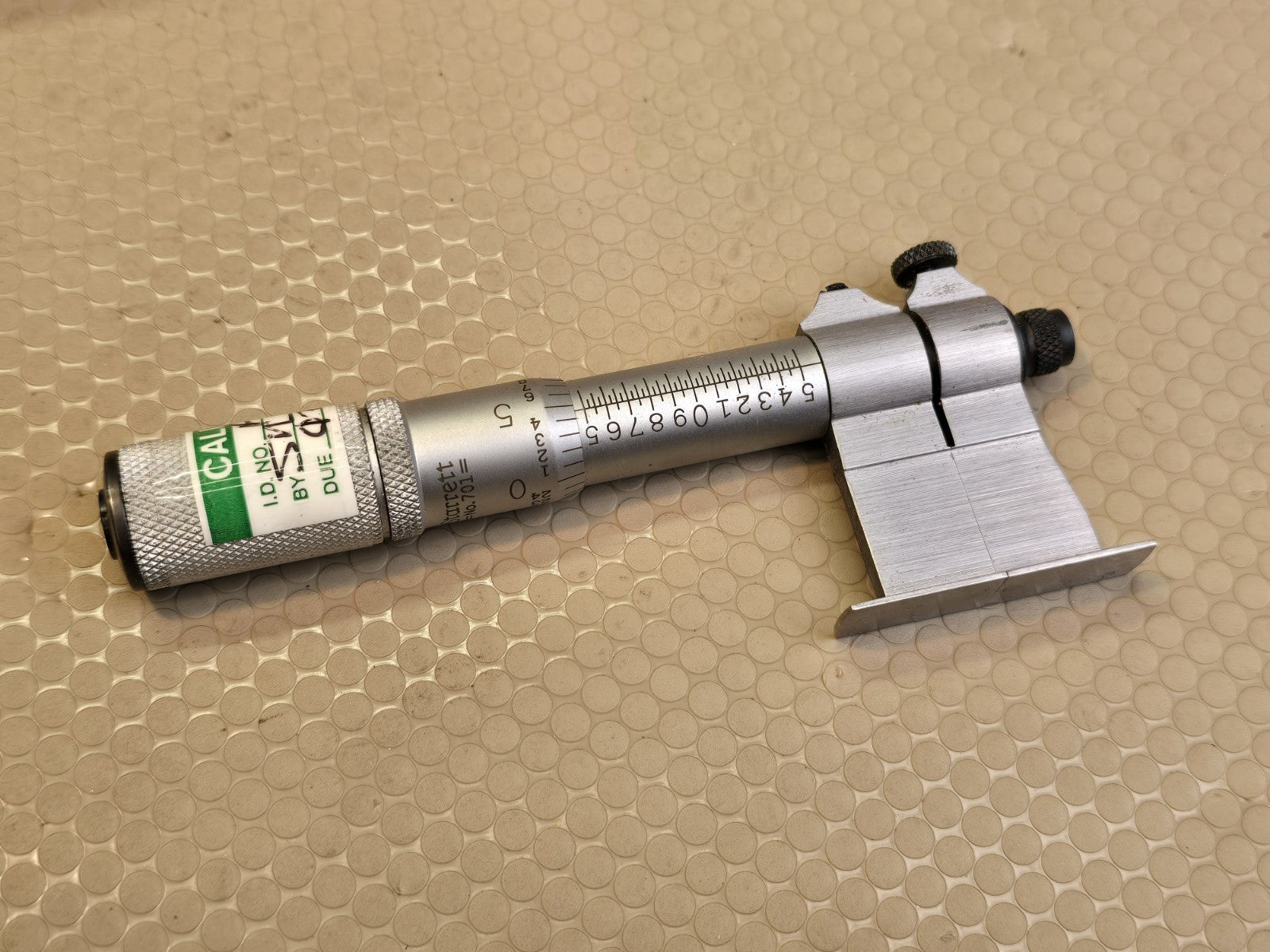 Starrett No. 701 B Internal Groove Micrometer w/ Box & Paperwork *RARE* UNUSED