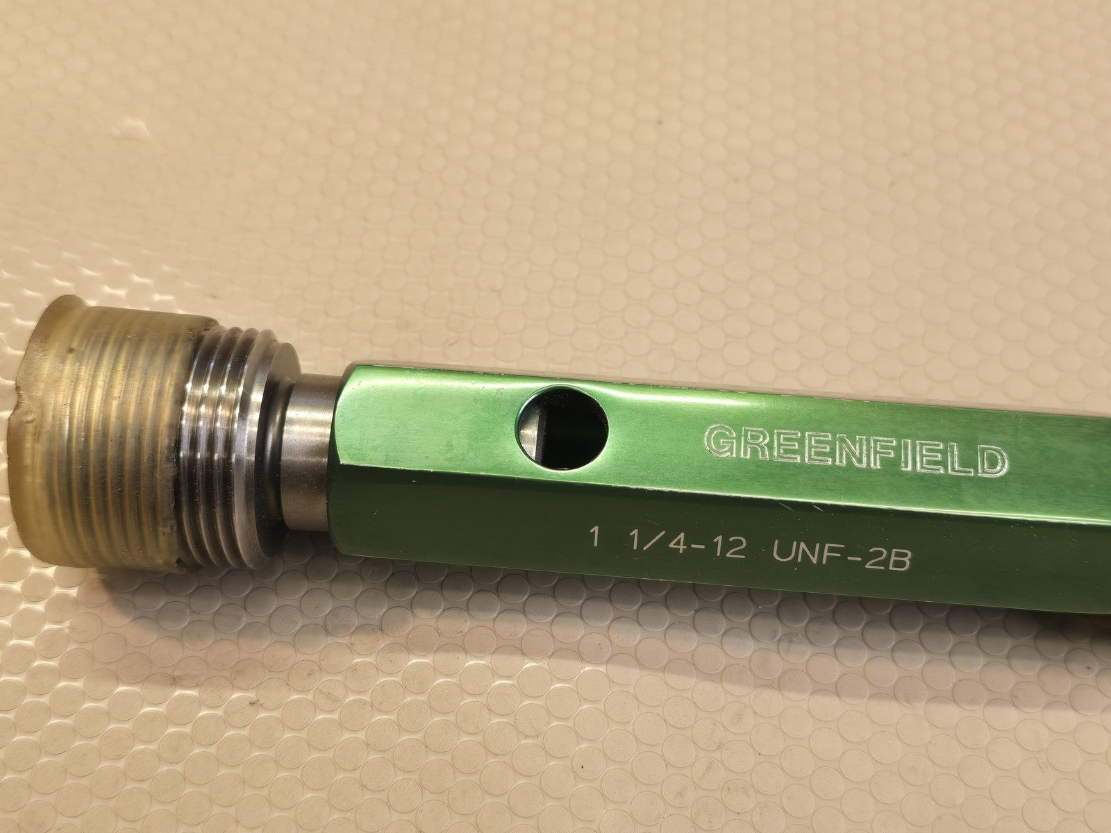 Greenfield 1 1/4-12 UNF-2B Thread Plug Gage GO NOGO PD 1.1959 1.2039