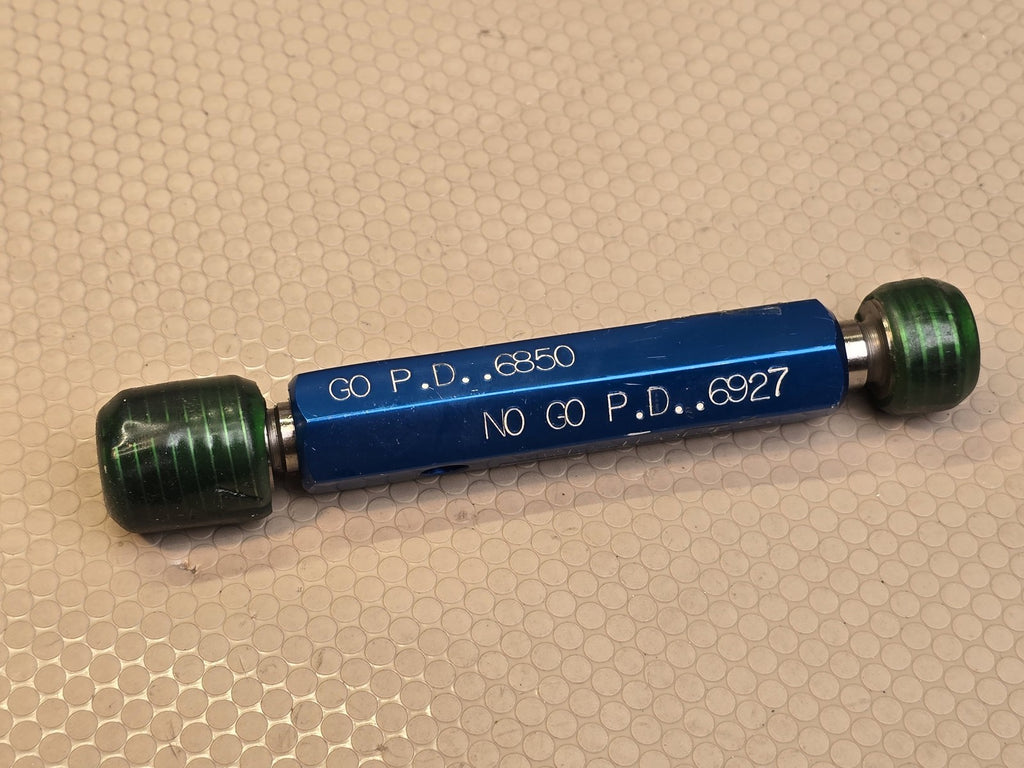 3/4-10 UNC-2B Go No-Go Thread Plug Gage PD .6850/.6927 Gauge