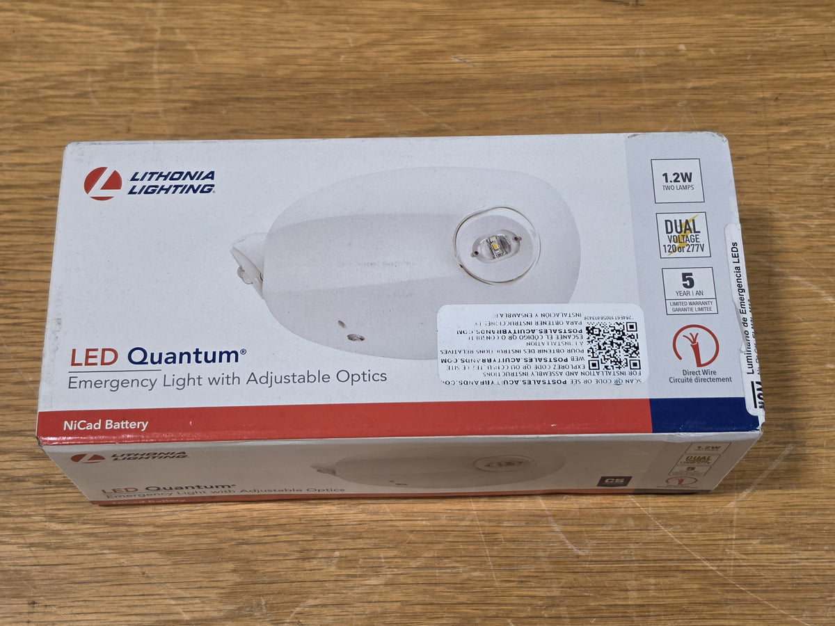 Lithonia Lighting ELM2L M12 LED Quantum Emergency Light Adjustable Optics 120/27
