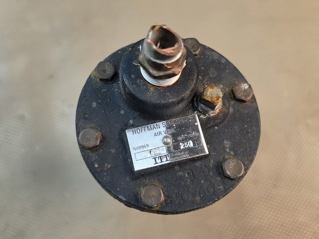 ITT Hoffman Specialty 792 Air Vent Valve Air Eliminator 250 PSI Max Pressure