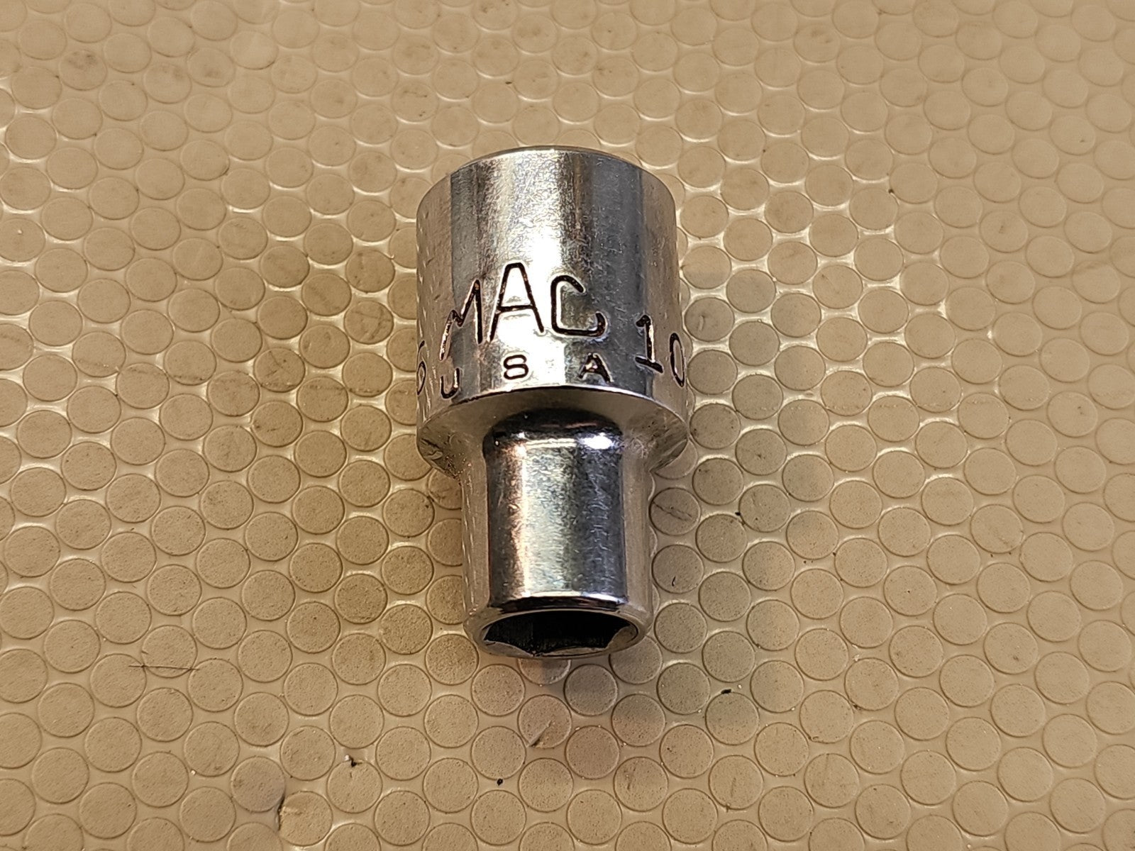 Mac Tools V6 10MM 10mm 6 Point 1/2” Drive chrome socket made in USA