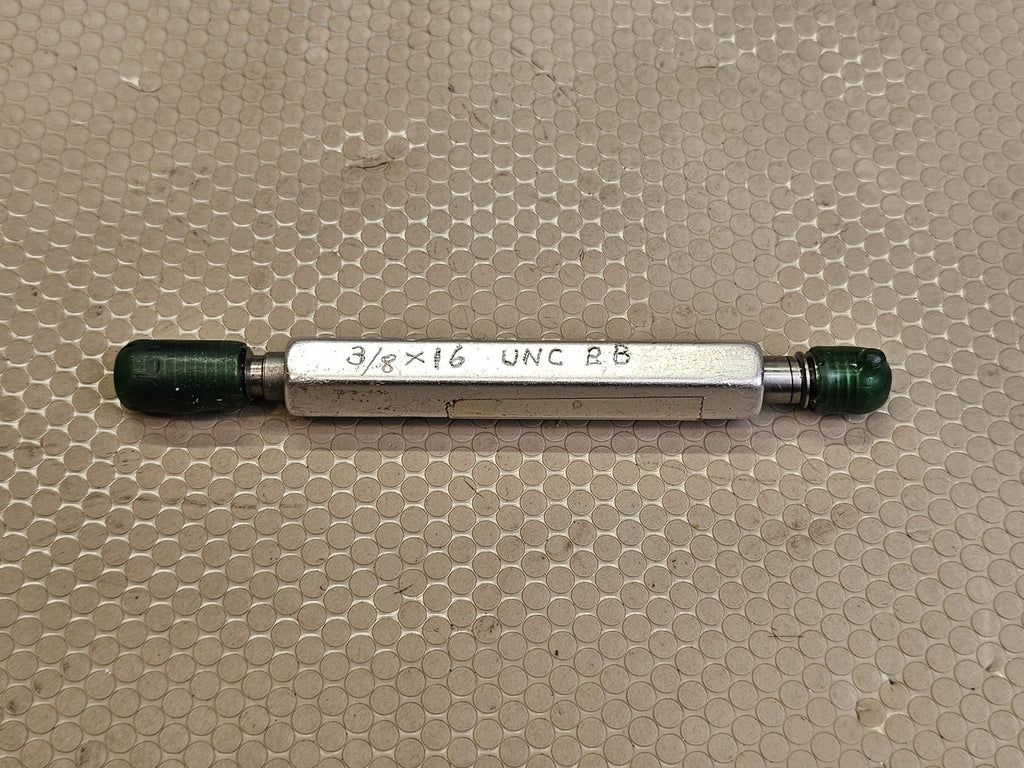 3/8-16 UNC 2B Thread Plug Gauge Go/No-Go 1279-T