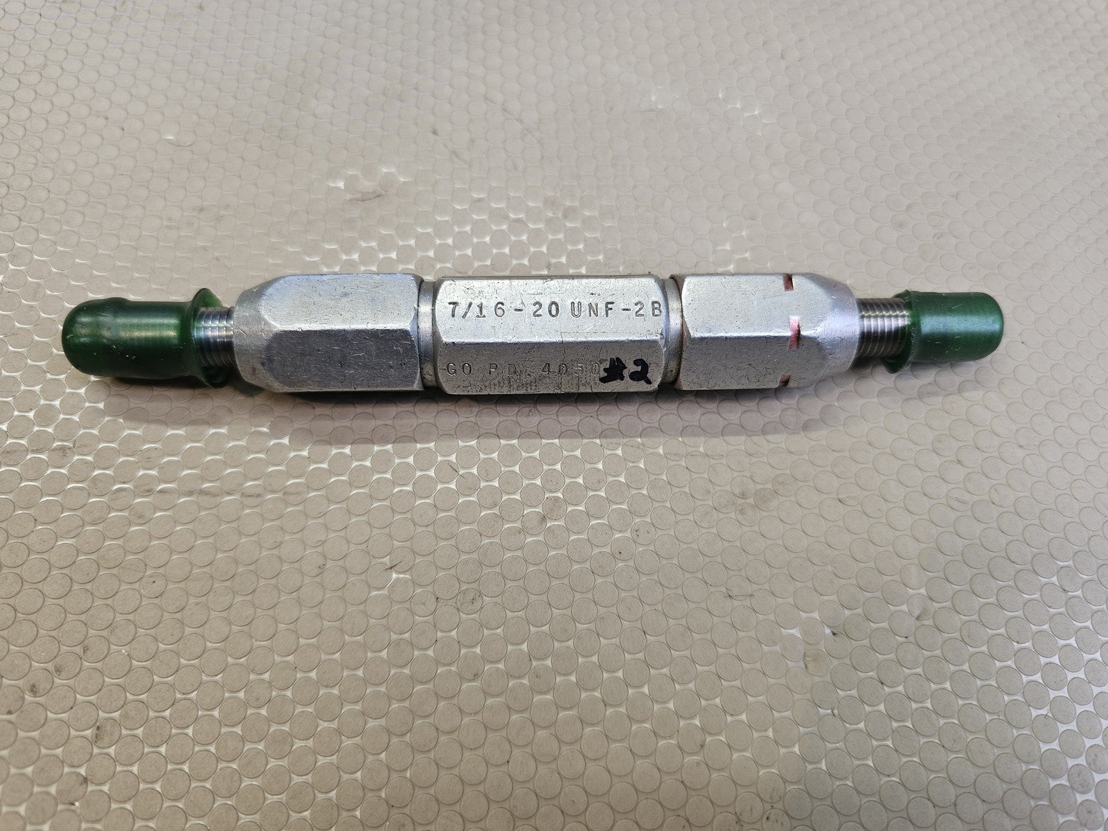7/16-20 UNF-2B Thread Plug Gauge GO NOGO PD .4050 .4104