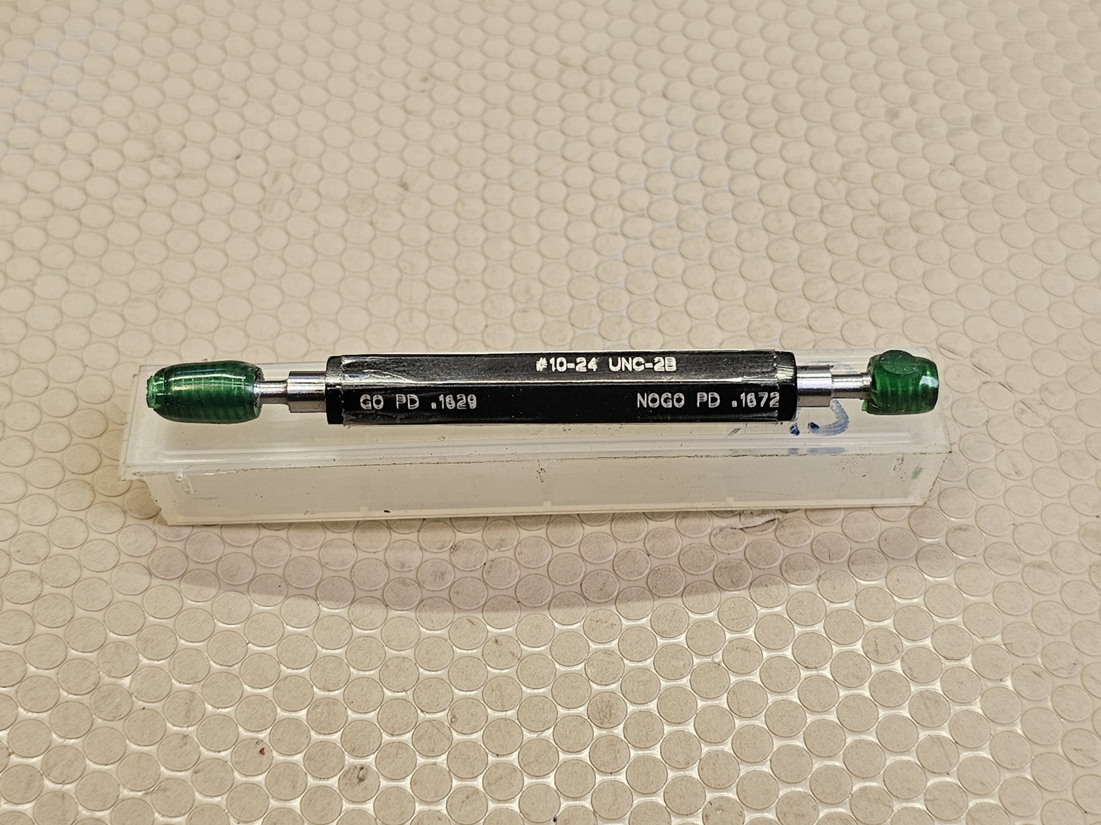 #10-24 UNC-2B Thread Plug Gauge GO .1629 NOGO .1672