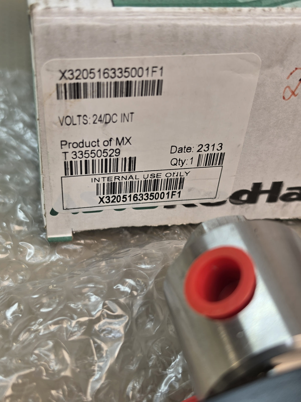 ASCO Red-Hat EF8003G10 X320516335001F1 Solenoid Valve 24VDC - NEW