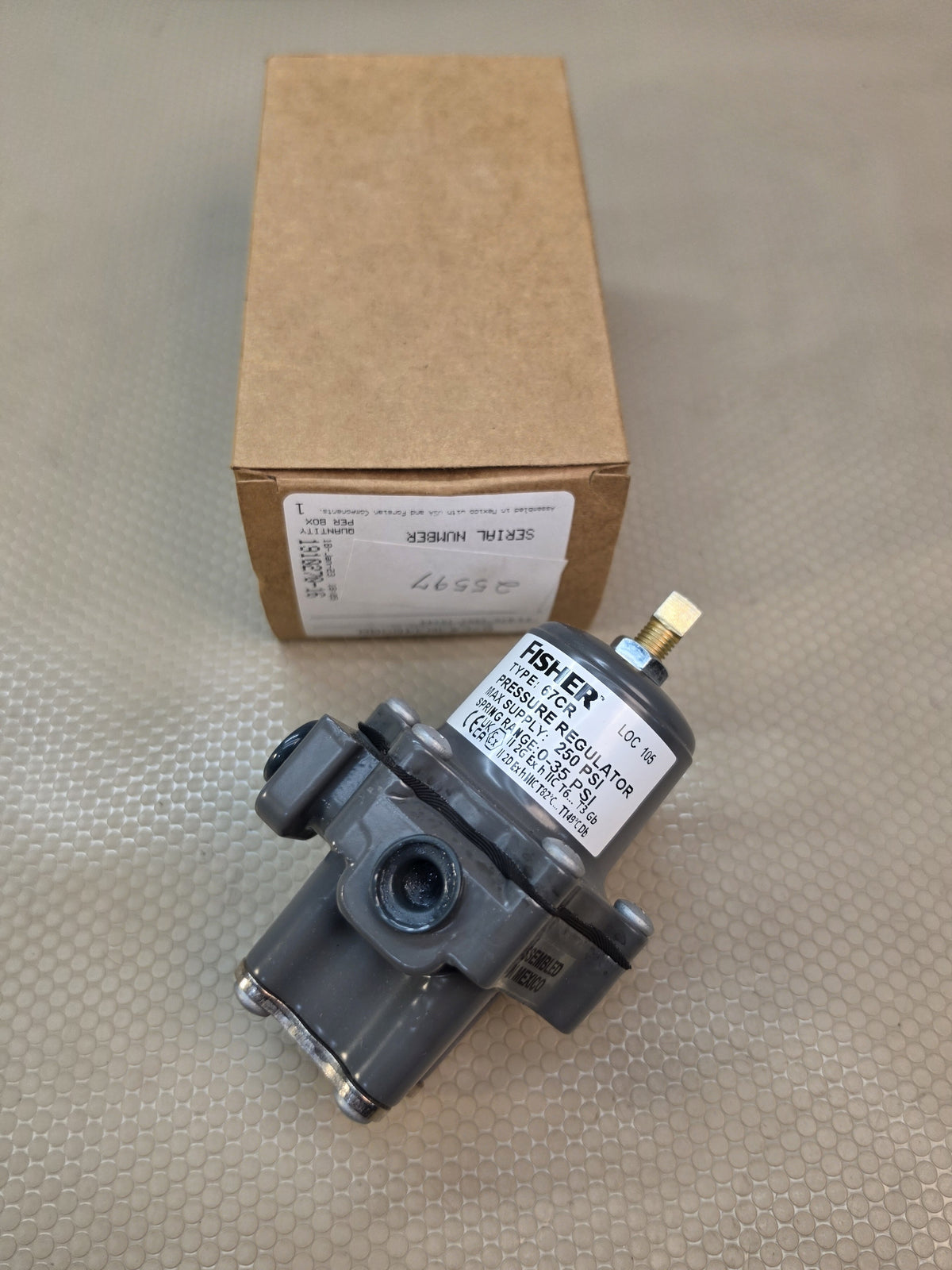 Fisher 67CR 67C*36346508 Pressure Regulator 0-35 PSI 250 PSI - NEW