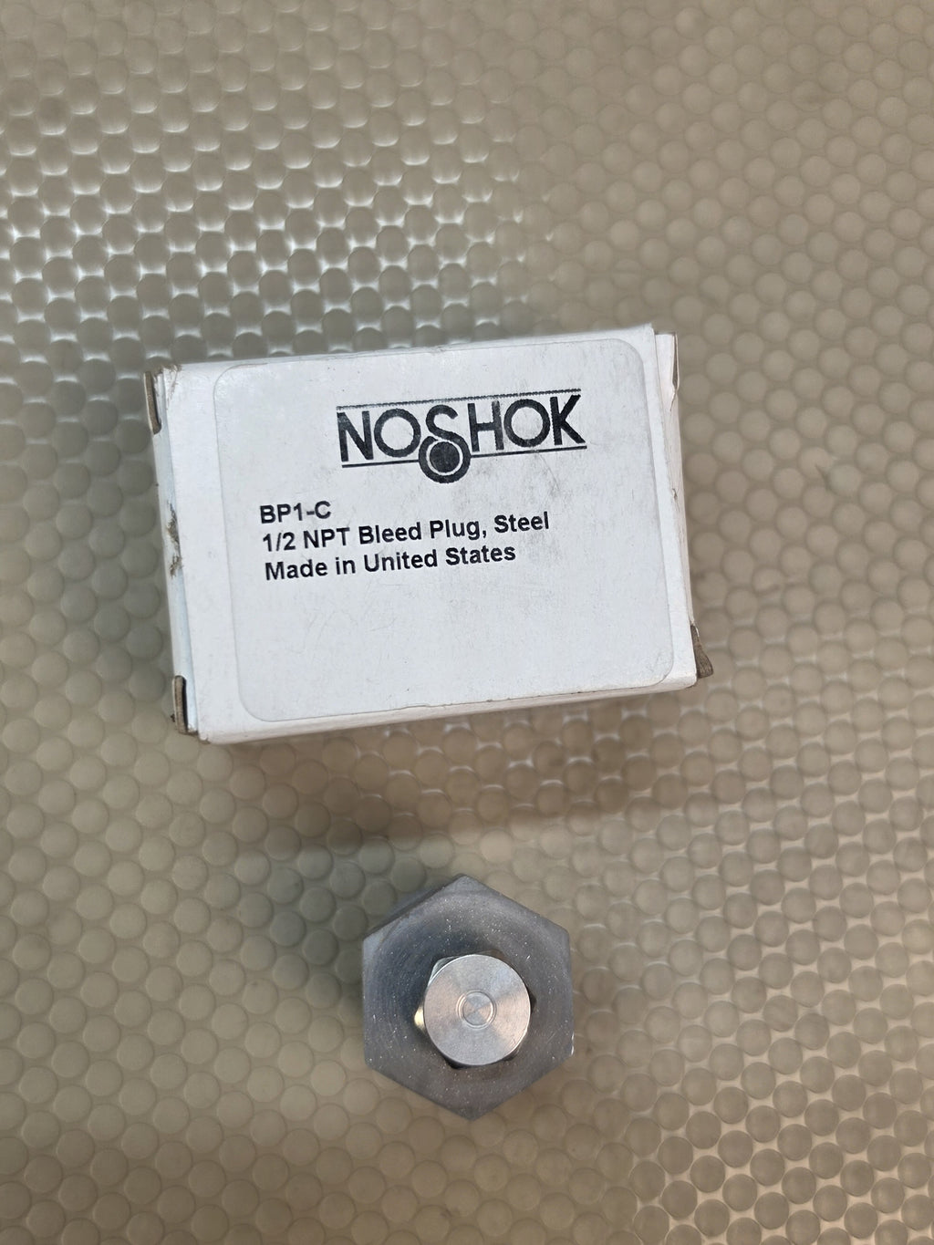 NOSHOK BP1-C 1/2 NPT Steel Bleed Plug Valve Vent Plug USA