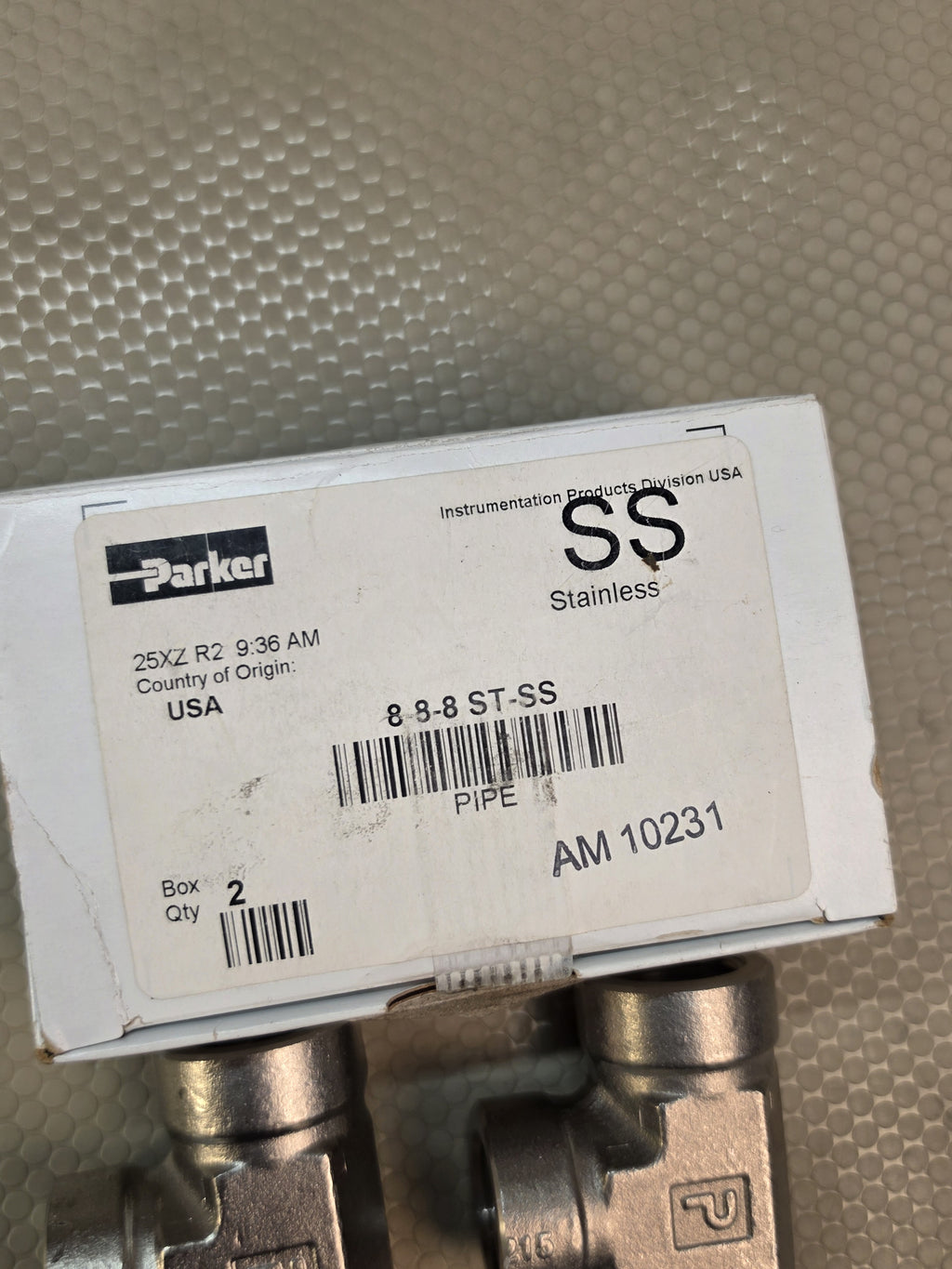 Parker 8-8-8 ST-SS 1/2 NPT 316 SS Street Tee Fittings *2 PACK* - NEW