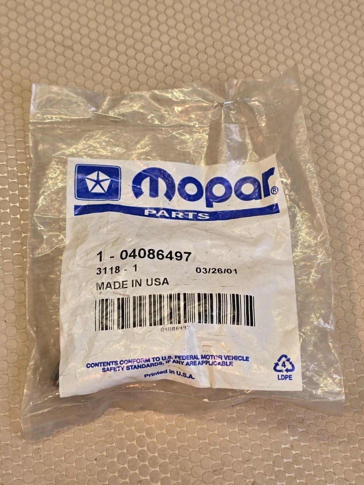Mopar 04086497 Hood Prop Rod Clip OEM NOS Genuine Chrysler Dodge Jeep Part