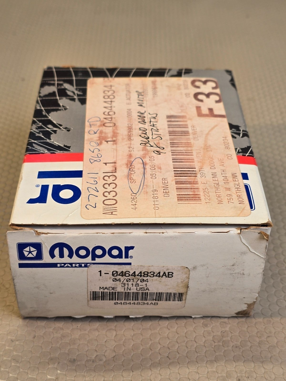 Mopar 04644834AB HVAC Blend Door Actuator Motor 95-00 Stratus Cirrus New