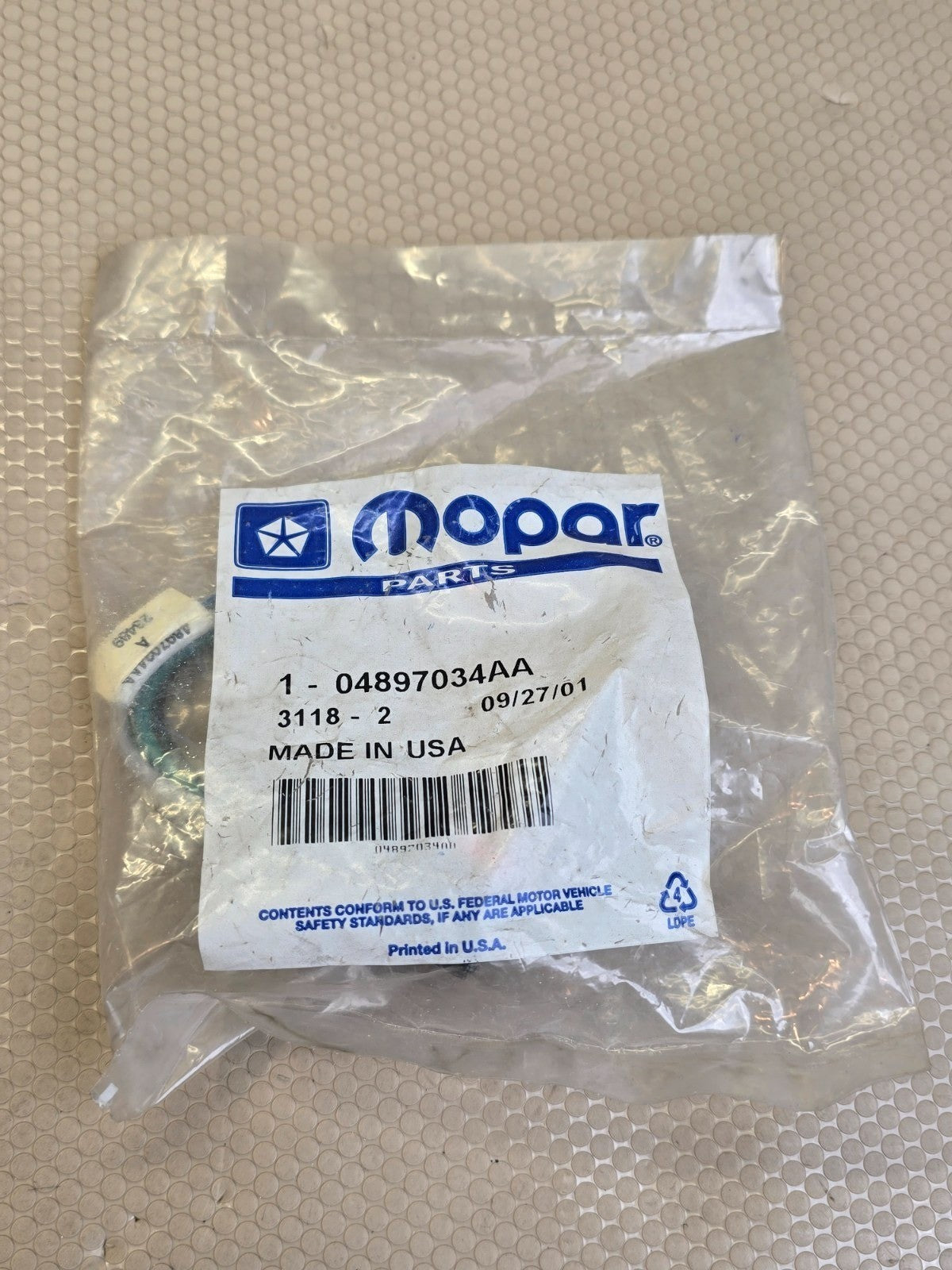 Mopar 04897034AA Automotive O-Ring Seal NOS Made in USA