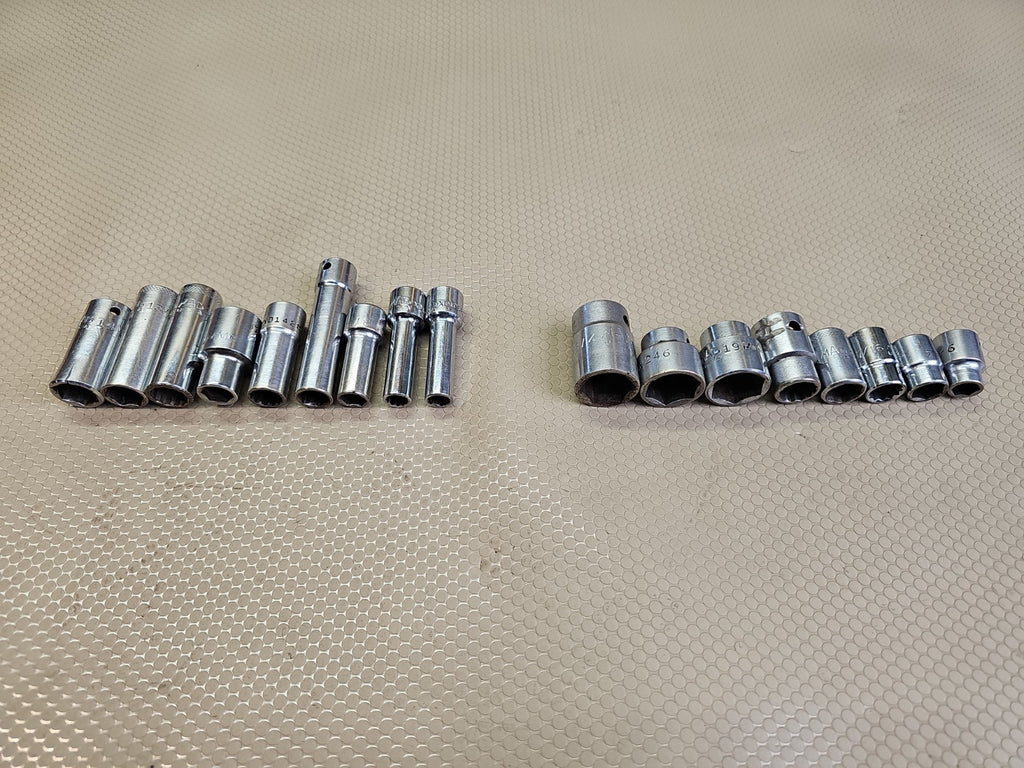 Mac Tools 19 Piece 3/8'' Drive 6 Point Metric Chrome Socket Set Mixed