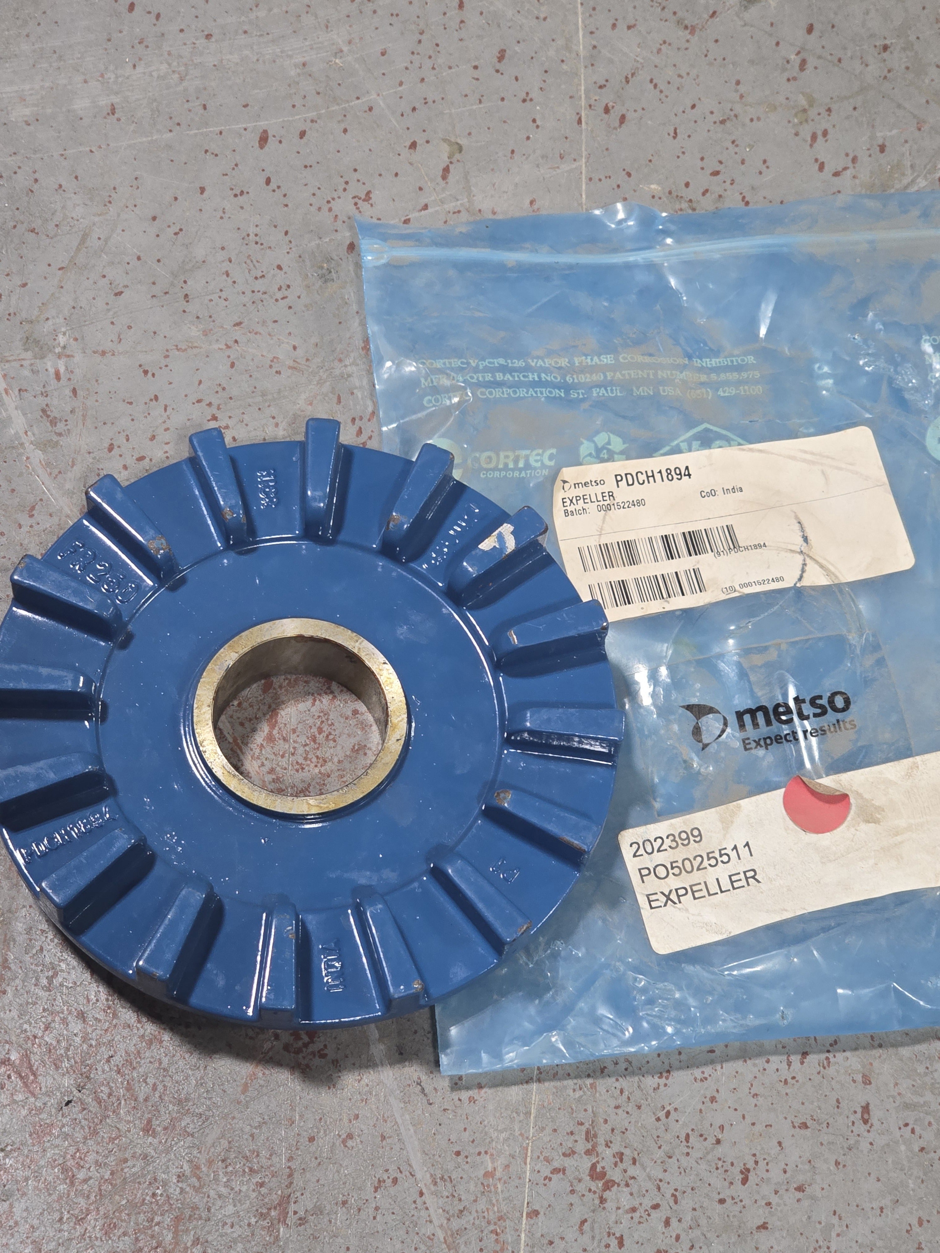 OEM Metso PDCH1894 Expeller & Polyurethane Coupling Insert Orion Slurry Pump New