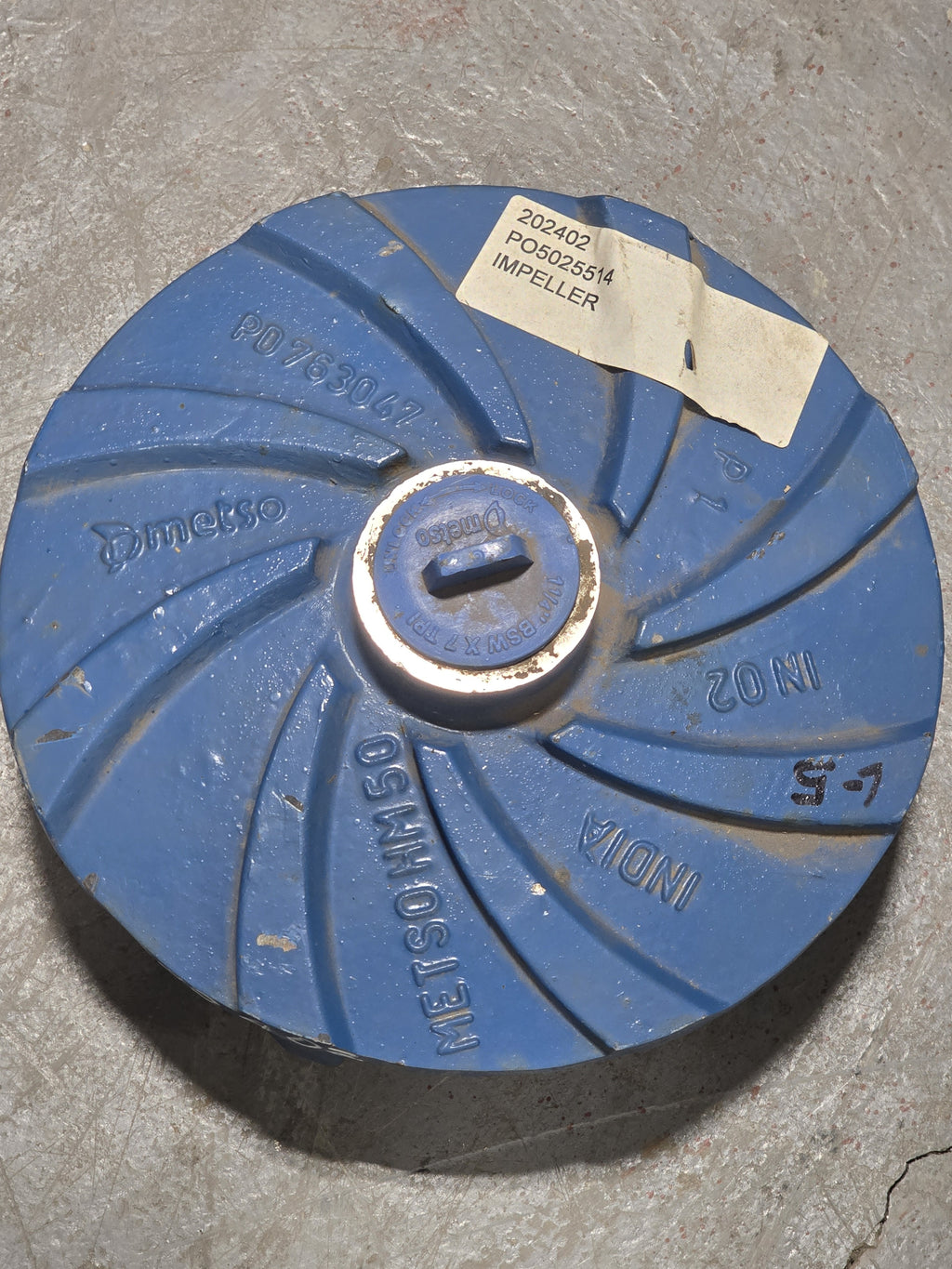 Metso HM50 Orion Slurry Pump Impeller PD763047 PO5025514 New