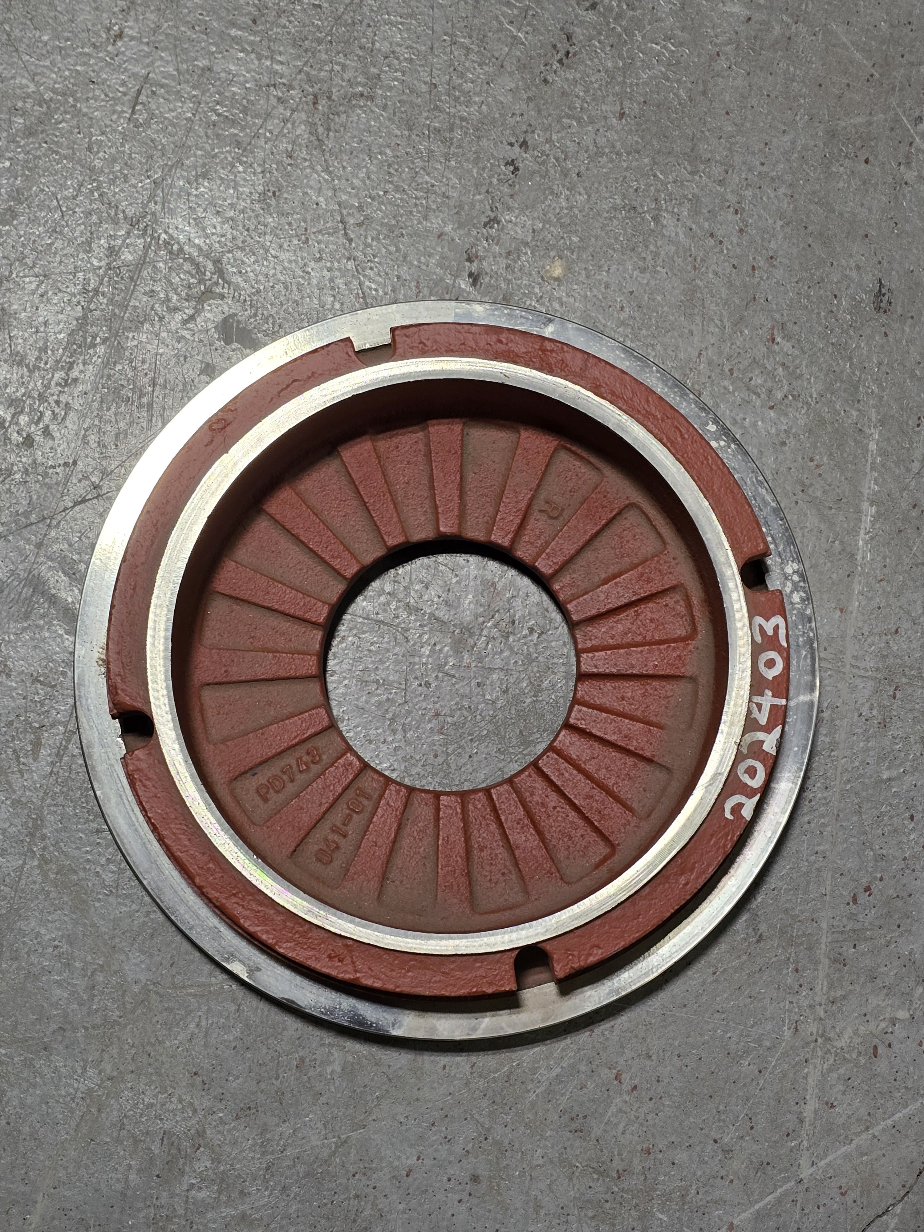 Metso OEM PD743041-01 Slurry Pump Back Liner Frame Plate Insert Orion Series