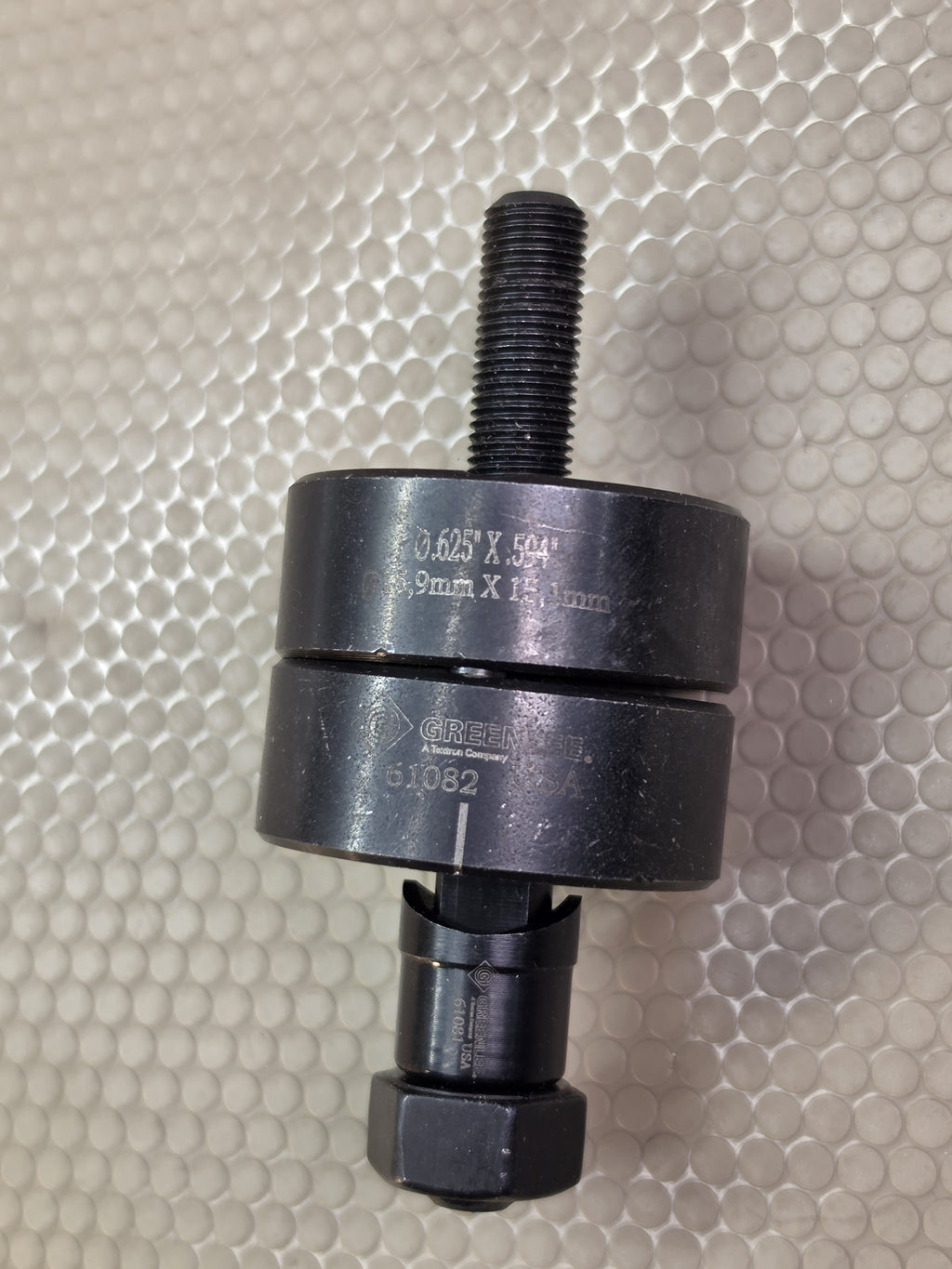 Greenlee 61080 D Knockout Punch Unit .625 x .594 w/ 61081 61082 Draw Stud