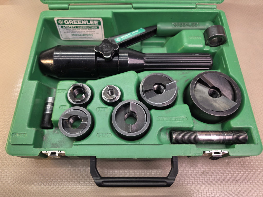 Greenlee 7806SB Quick Draw 8-Ton Hydraulic Knockout Set 1/2-2 Slug-Buster