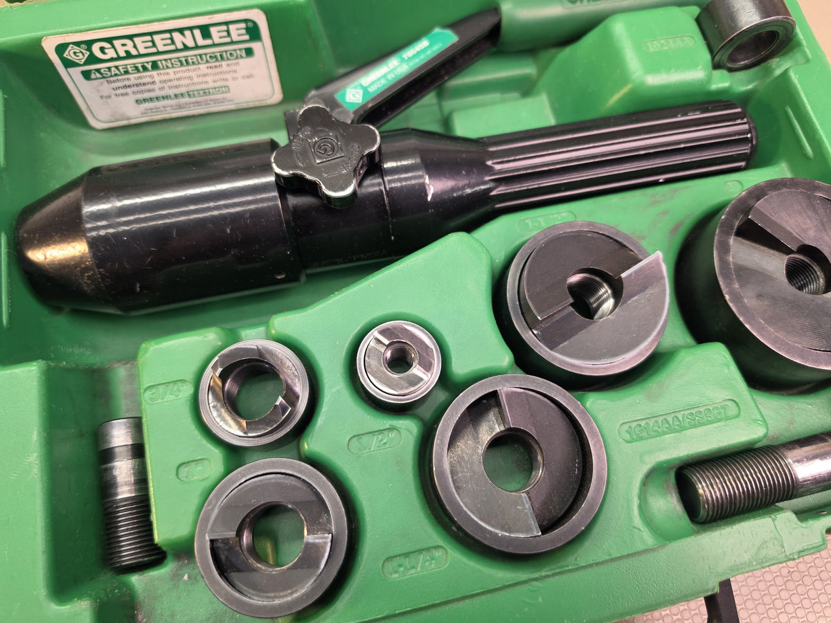 Greenlee 7806SB Quick Draw 8-Ton Hydraulic Knockout Set 1/2-2 Slug-Buster
