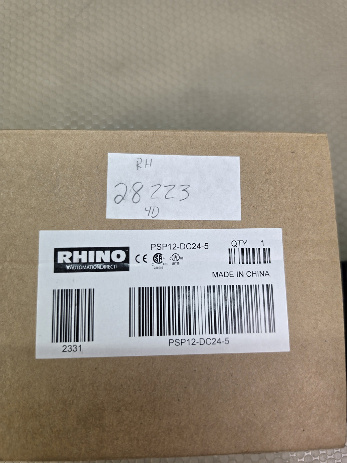 RHINO PSP12-DC24-5 DC-DC Converter 12VDC 5A 60W DIN Rail