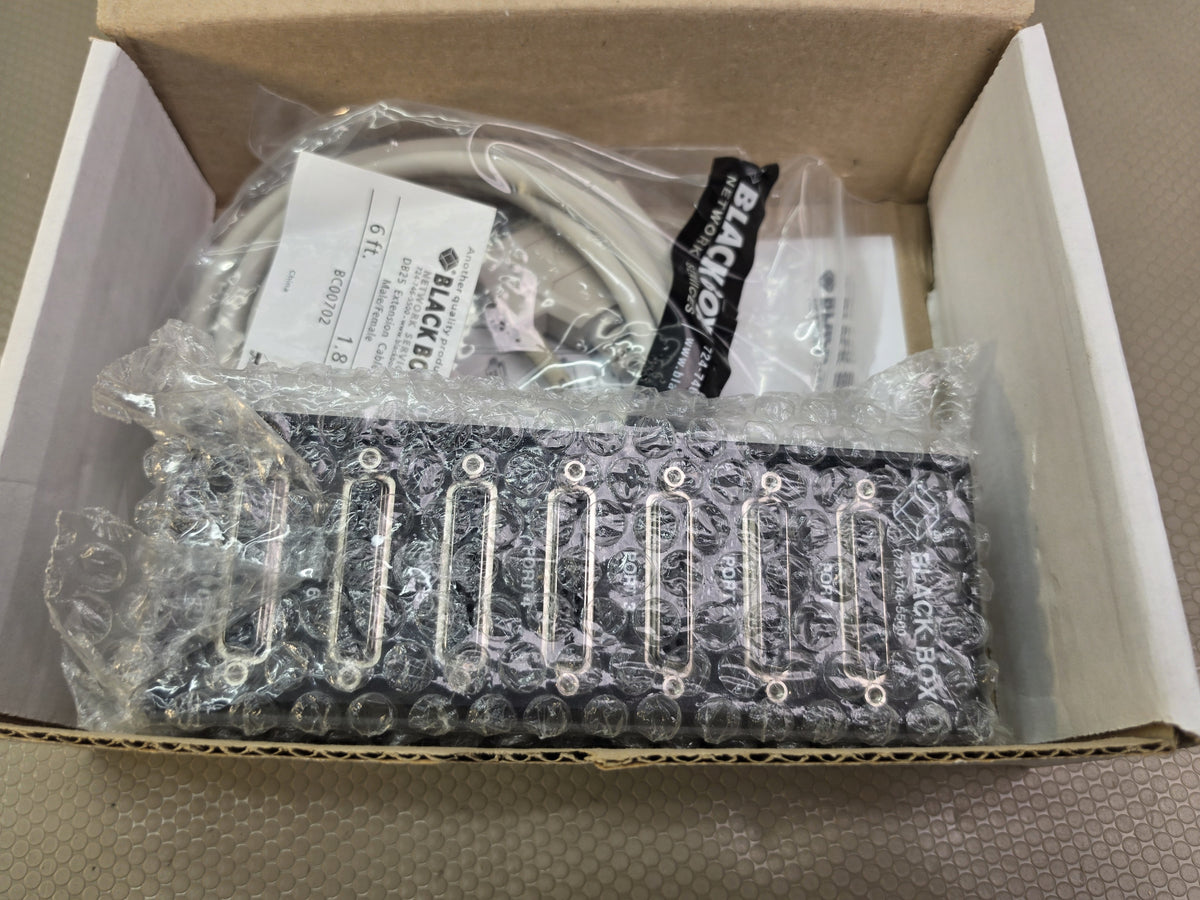 Black Box TL074A-R4 6-Port MS-6 RS-232 DB25 Modem Splitter w/ Cables New In Box