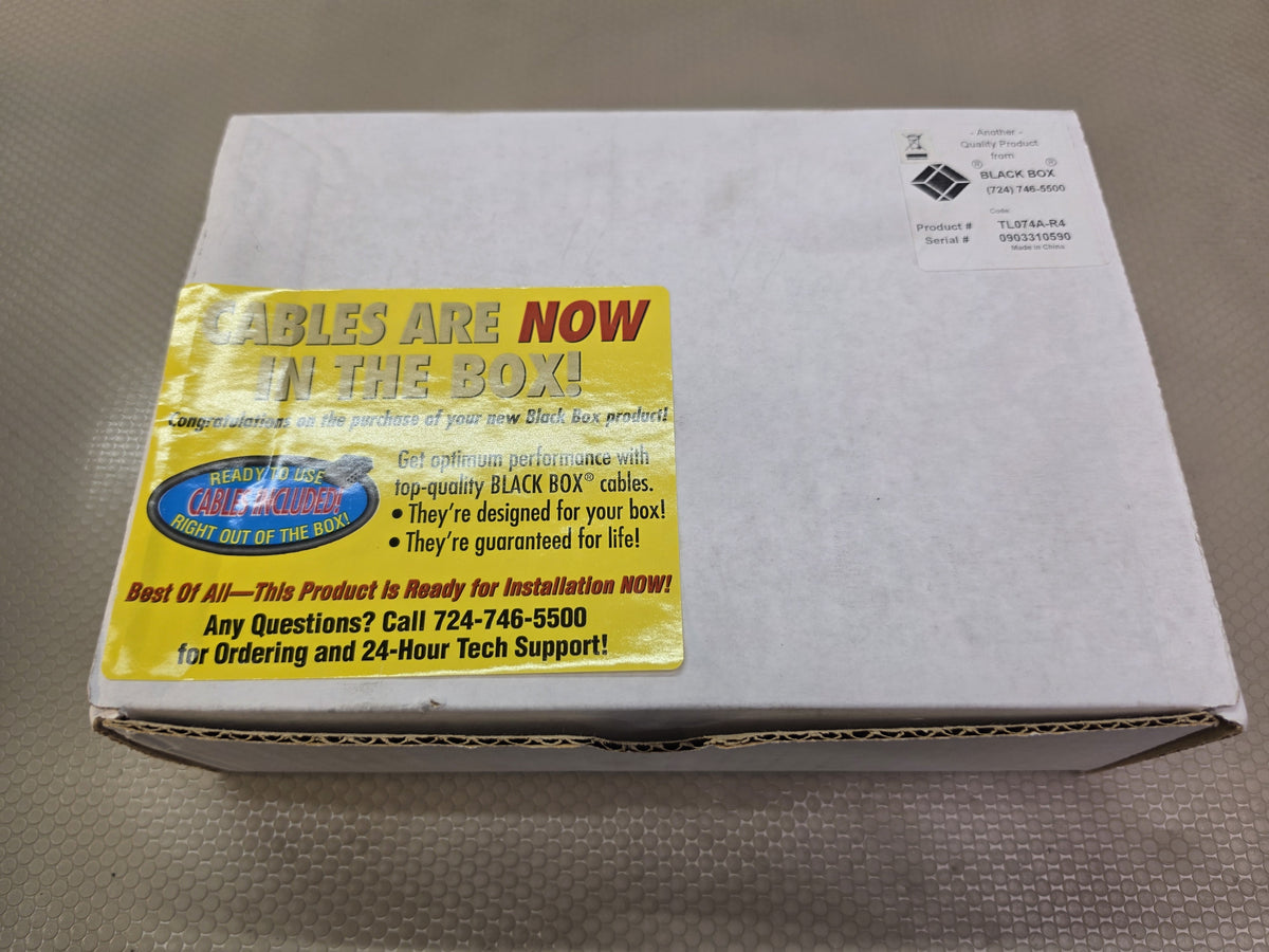 Black Box TL074A-R4 6-Port MS-6 RS-232 DB25 Modem Splitter w/ Cables New In Box
