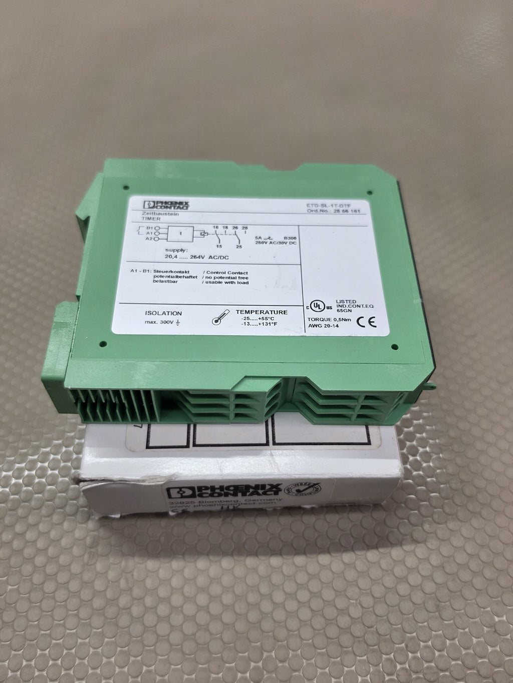 Phoenix Contact ETD-SL-1T-DTF 2866161 Timer Relay 20.4-264V AC/DC - NEW
