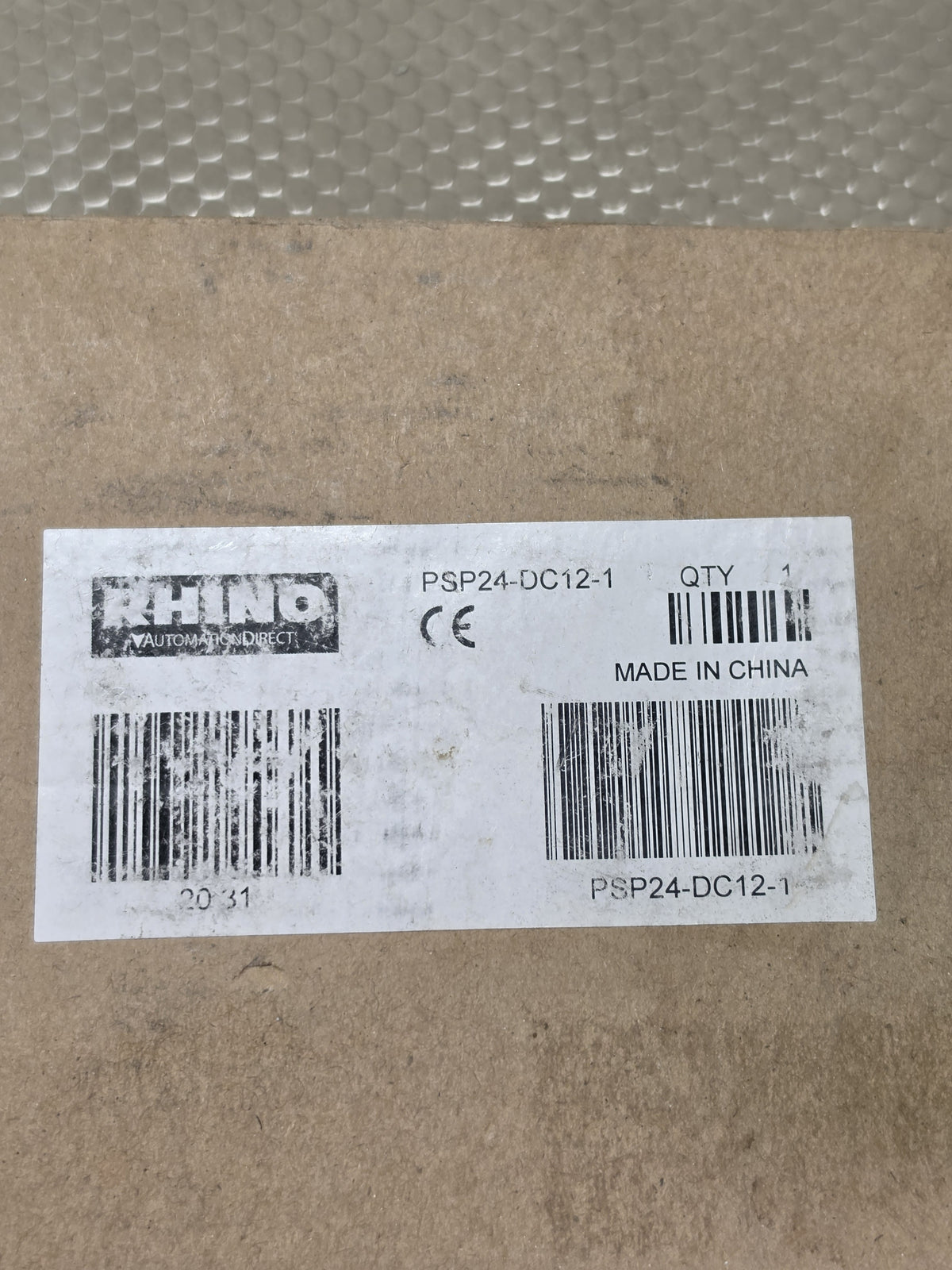 RHINO PSP24-DC12-1 DC-DC Converter 9.5-18VDC In 24VDC 1A Out - NEW