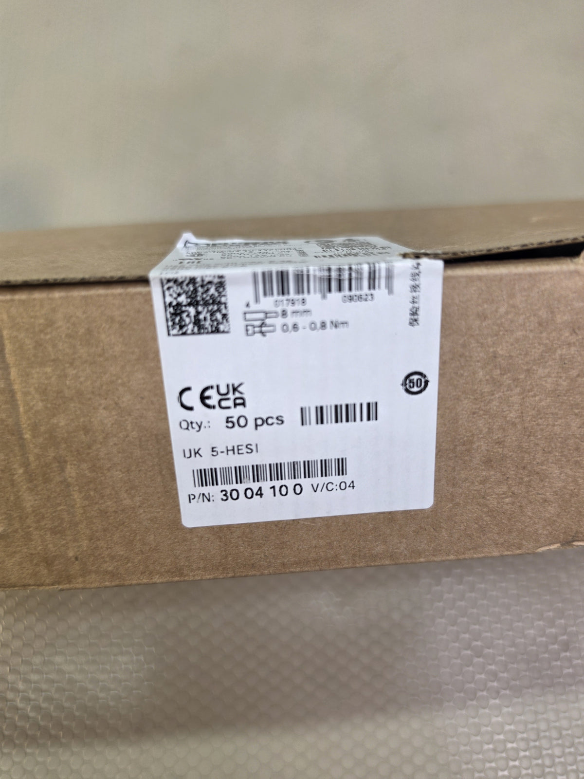 Phoenix Contact UK 5-HESI 3004100 Fuse Terminal Block 600V *50 PIECES* - NEW